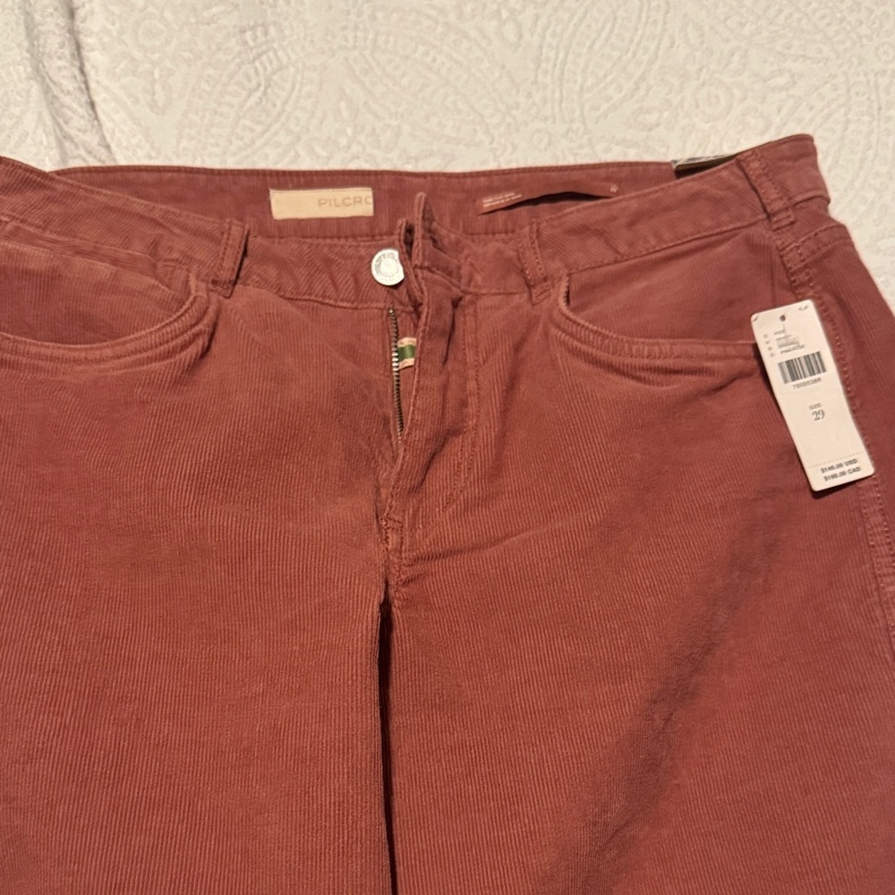Pilcro Women's Flare Jeans in Rust